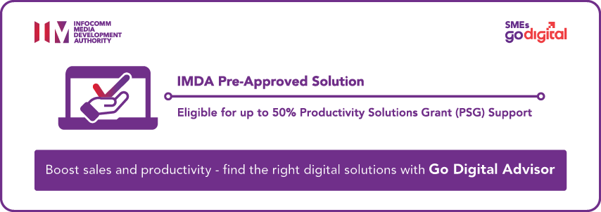 IMDA Pre-Approved Solution Provider for Productivity Solutions Grant (PSG)